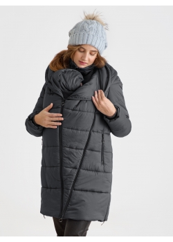 Слингокуртка зимняя (трансформер) 3в1, цвет графит