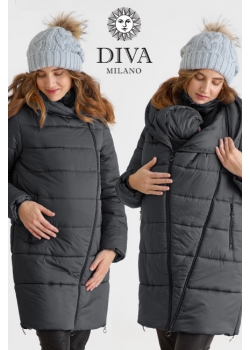 Слингокуртка зимняя (трансформер) 3в1, цвет графит