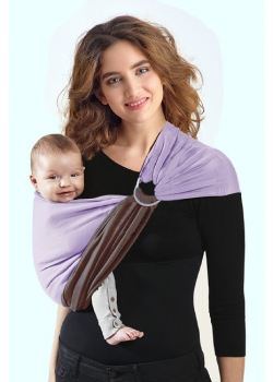 Слинг с кольцами трикотажный Diva Stretchy Moka/Lavanda
