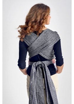 Май-слинг Diva Basico, Charcoal с капюшоном