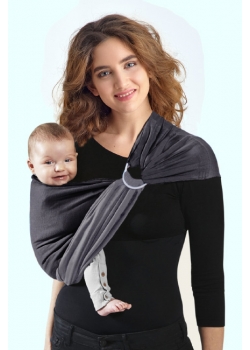 Слинг с кольцами трикотажный Diva Stretchy Grafite/Mist