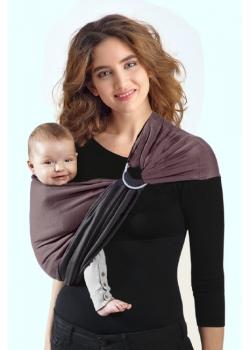 Слинг с кольцами трикотажный Diva Stretchy Grafite/Moka