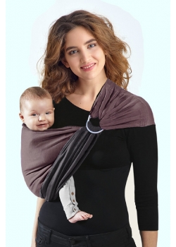 Слинг с кольцами трикотажный Diva Stretchy Grafite/Moka