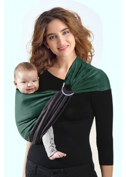 Слинг с кольцами трикотажный Diva Stretchy Grafite/Pino