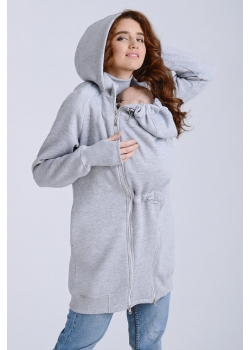 Слинготолстовка (слингокофта) для беременных Diva Outerwear 3в1, Nebbia