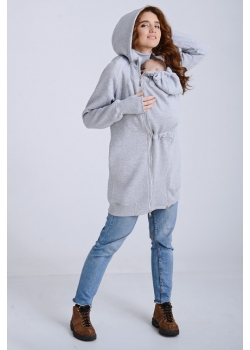 Слинготолстовка (слингокофта) для беременных Diva Outerwear 3в1, Nebbia