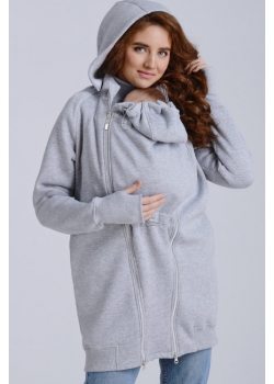 Слинготолстовка (слингокофта) для беременных Diva Outerwear 3в1, Nebbia