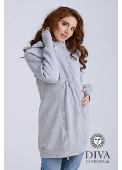 Слинготолстовка (слингокофта) для беременных Diva Outerwear 3в1, Nebbia
