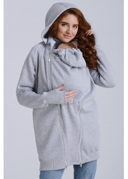 Слинготолстовка (слингокофта) для беременных Diva Outerwear 3в1, Nebbia