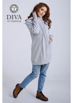 Слинготолстовка (слингокофта) для беременных Diva Outerwear 3в1, Nebbia