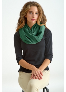 Милк-снуд (Накидка для кормления) муслиновый, Изумруд