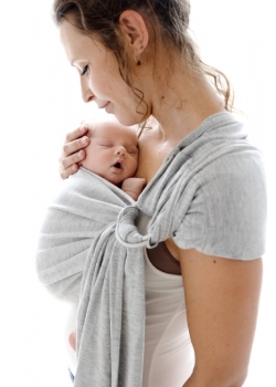 Слинг с кольцами трикотажный Diva Stretchy Nebbia/Nebbia