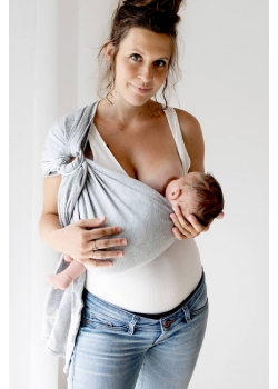 Слинг с кольцами трикотажный Diva Stretchy Nebbia/Nebbia