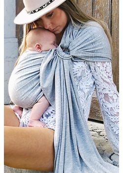 Слинг с кольцами трикотажный Diva Stretchy Nebbia/Nebbia