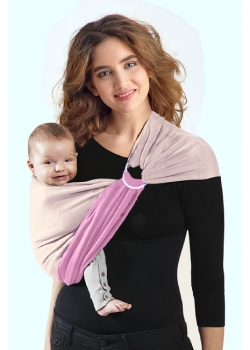 Слинг с кольцами трикотажный Diva Stretchy Pink/Beige