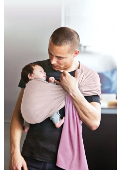 Слинг с кольцами трикотажный Diva Stretchy Pink/Beige