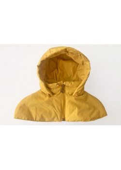 Слингокуртка зимняя - парка для беременных 3 в 1 с мехом, горчичная