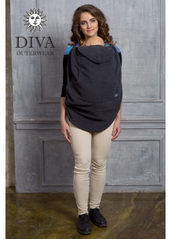 Слингонакидка из шерсти Diva Outerwear Antracite (графит)
