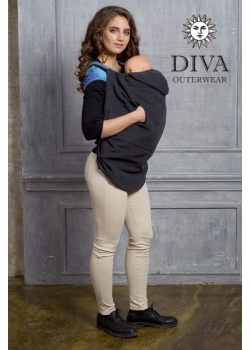Слингонакидка из шерсти Diva Outerwear Antracite (графит)