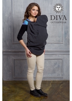 Слингонакидка из шерсти Diva Outerwear Antracite (графит)
