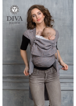 Май-слинг Diva Basico, Cacao с капюшоном