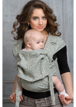 Май-слинг Diva Basico, Damasco с капюшоном