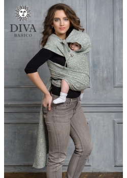 Май-слинг Diva Basico, Damasco с капюшоном