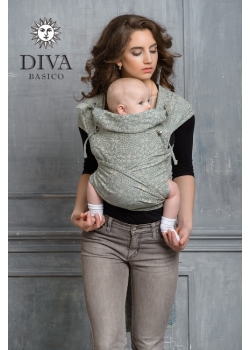 Май-слинг Diva Basico, Damasco с капюшоном