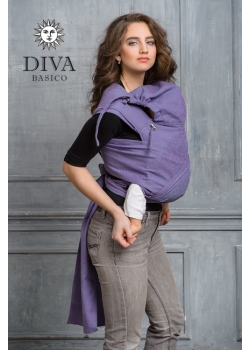 Май-слинг Diva Basico, Lilla с капюшоном