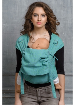 Май-слинг Diva Basico, Lime с капюшоном