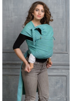 Май-слинг Diva Basico, Lime с капюшоном