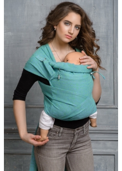Май-слинг Diva Basico, Lime с капюшоном