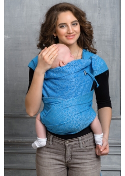 Май-слинг Diva Basico, Oltremare с капюшоном