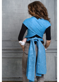 Май-слинг Diva Basico, Oltremare с капюшоном