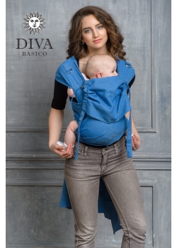 Май-слинг Diva Basico, Zaffiro с капюшоном