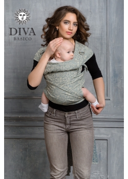 Май-слинг Diva Basico, Damasco с капюшоном