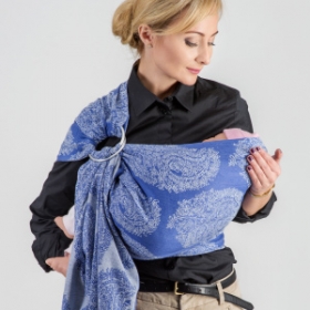 Слинг с кольцами: "Колыбель для новорожденного"