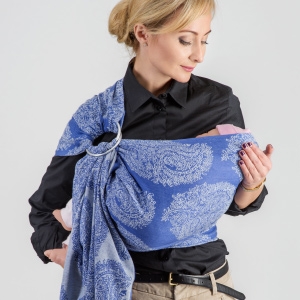 Слинг с кольцами: "Колыбель для новорожденного"