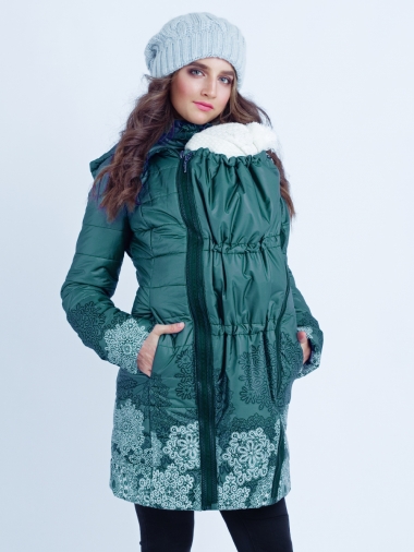 Слингокуртка зимняя 3 в 1 Diva Outerwear Mare Snowflakes