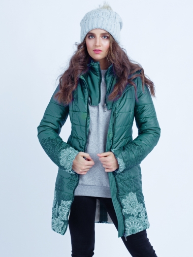 Слингокуртка зимняя 3 в 1 Diva Outerwear Mare Snowflakes