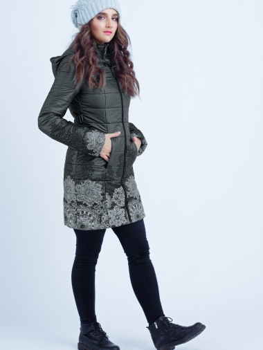 Слингокуртка зимняя 3 в 1 Diva Outerwear Nero Snowflakes