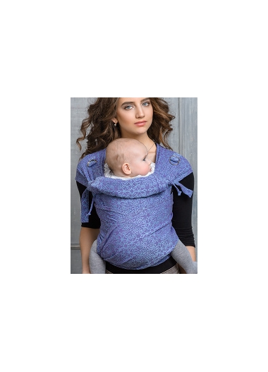 Май-слинг Diva Basico, Celeste с капюшоном