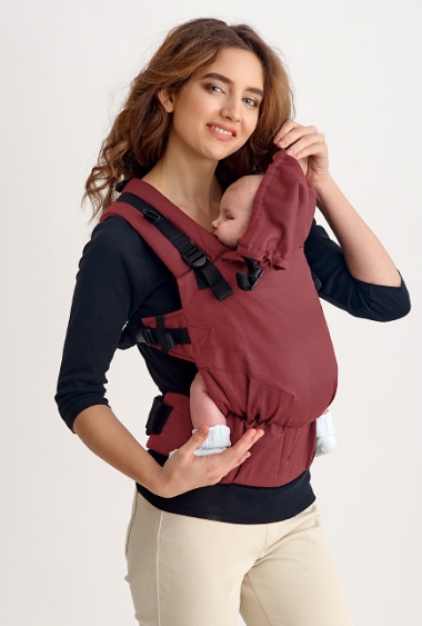 Эрго рюкзак Diva Canvas One! Dark-Red