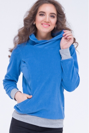 Толстовка для кормящих и беременных флисовая Diva Nursingwear, Notte