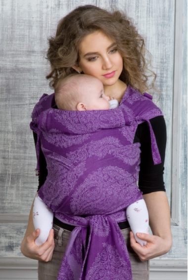 Май-слинг для новорожденных Diva Essenza, Viola с бамбуком