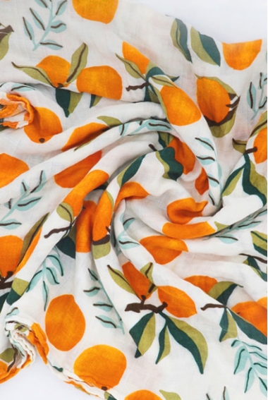 Муслиновая пеленка с бамбуком Diva большая, Orange
