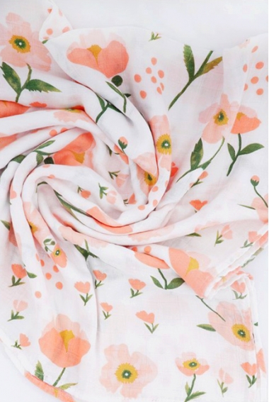 Муслиновая пеленка для новорожденных Diva большая, Flower Cotton