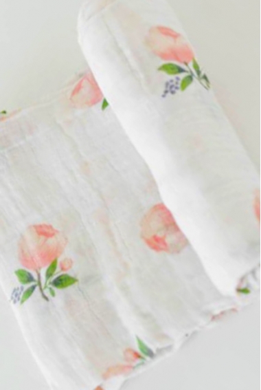 Муслиновая пеленка для новорожденных Diva большая, Rose Cotton