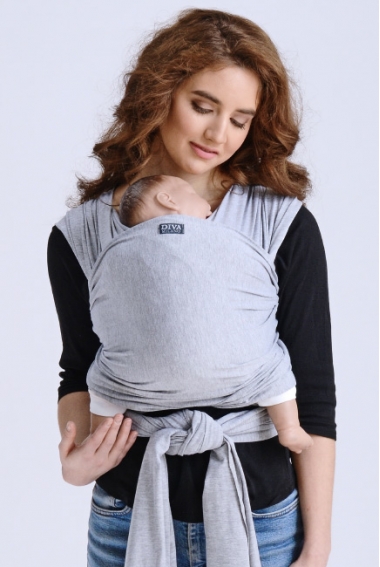 Слинг-шарф трикотажный Diva Stretchy, Nebbia Слинг-шарф трикотажный Diva Stretchy, Nebbia