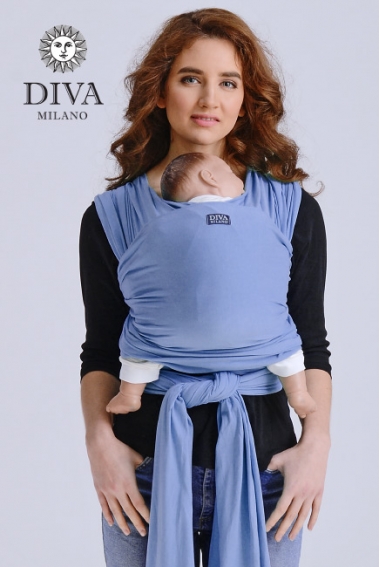 Слинг-шарф трикотажный Diva Stretchy, Cielo